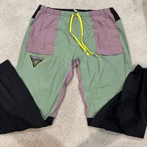 Fabletics Green and Purple One Joggers